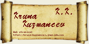 Kruna Kuzmančev vizit kartica